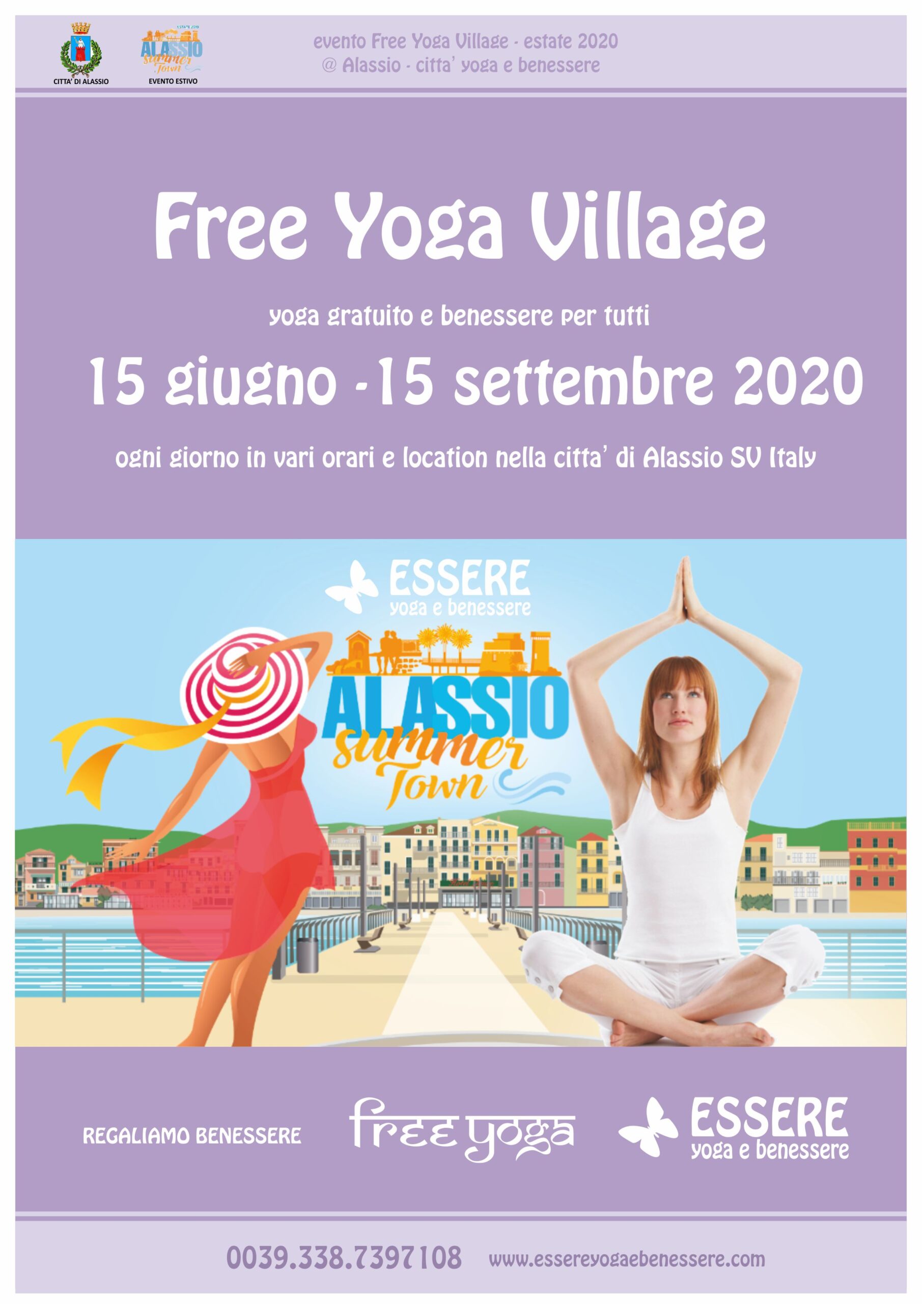essere-free-yoga-gratuito-benessere-per-tutti-village-citta-alassio-visit-estate-lucia-ragazzi-marcella-fiore-evento-summer-town-sport-wellness-